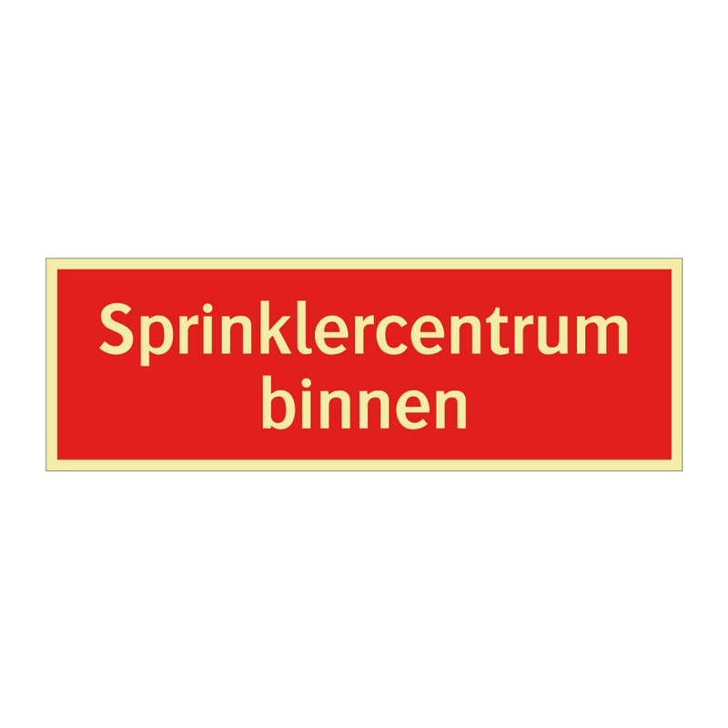 Sprinklercentrum binnen