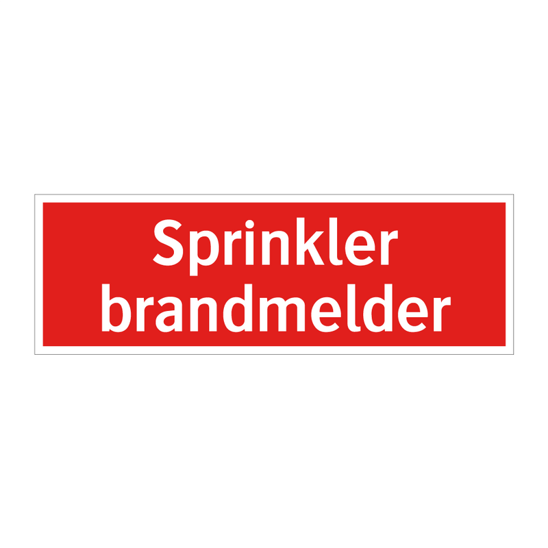 Sprinkler brandmelder