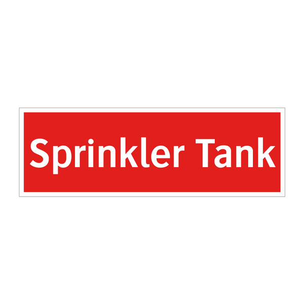 Sprinkler Tank