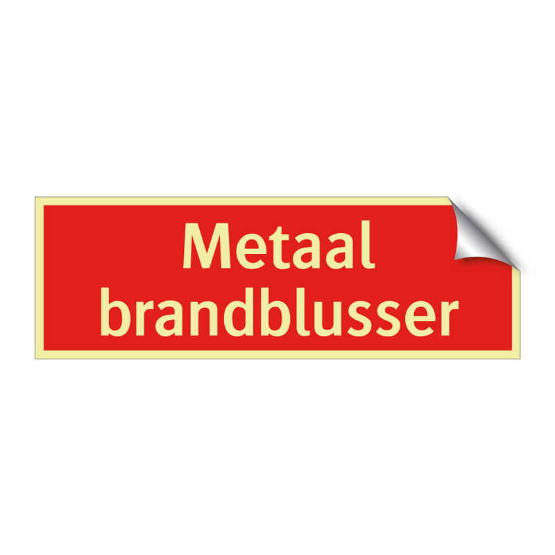 Metaal brandblusser