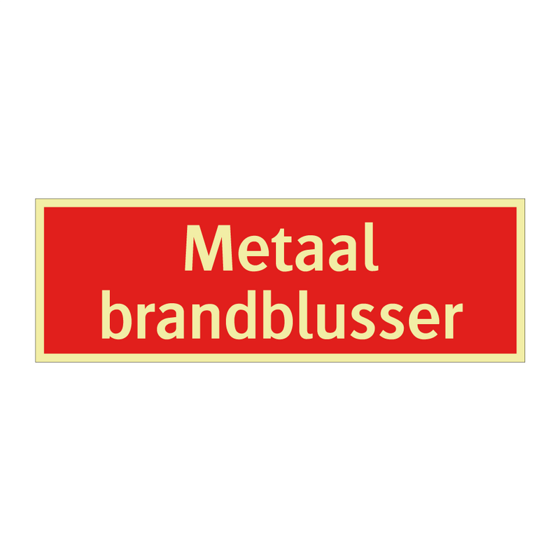 Metaal brandblusser