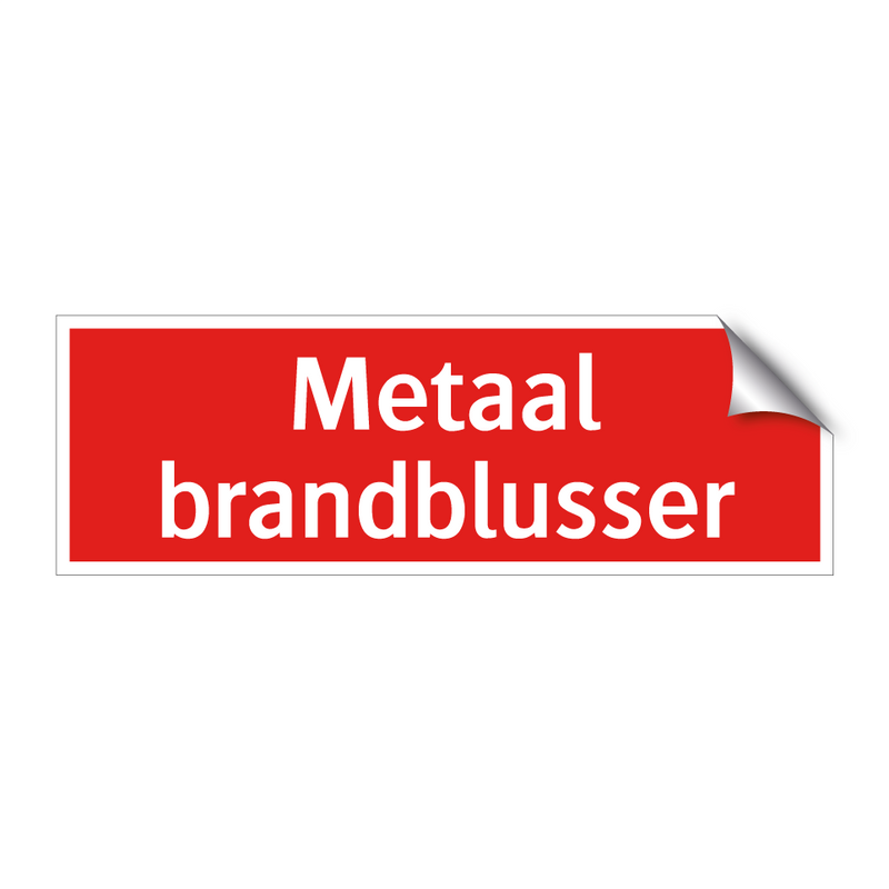 Metaal brandblusser