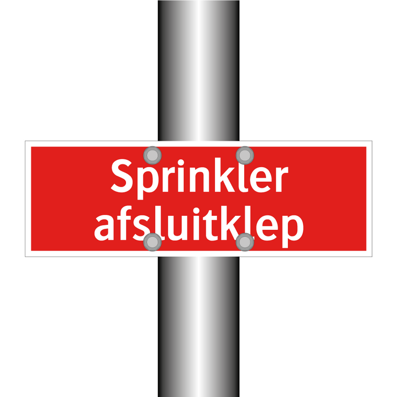 Sprinkler afsluitklep