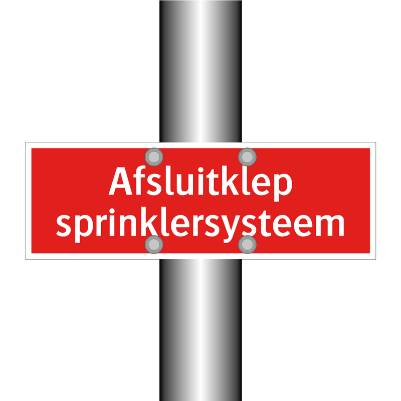 Afsluitklep sprinklersysteem