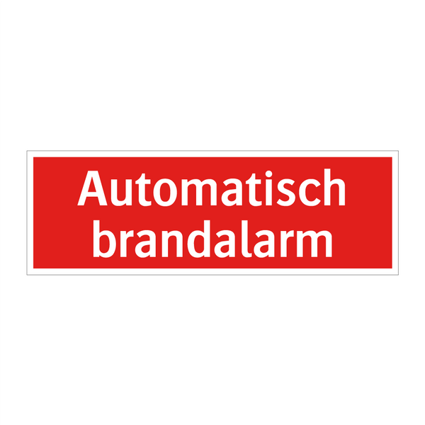 Automatisch brandalarm