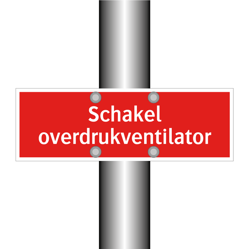 Schakel overdrukventilator