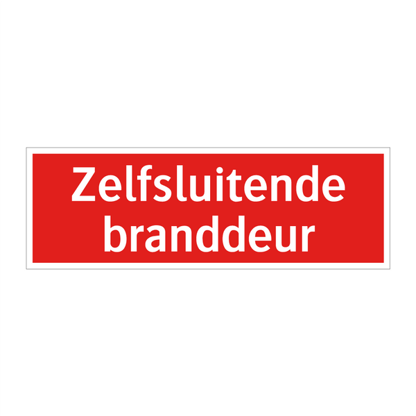 Zelfsluitende branddeur