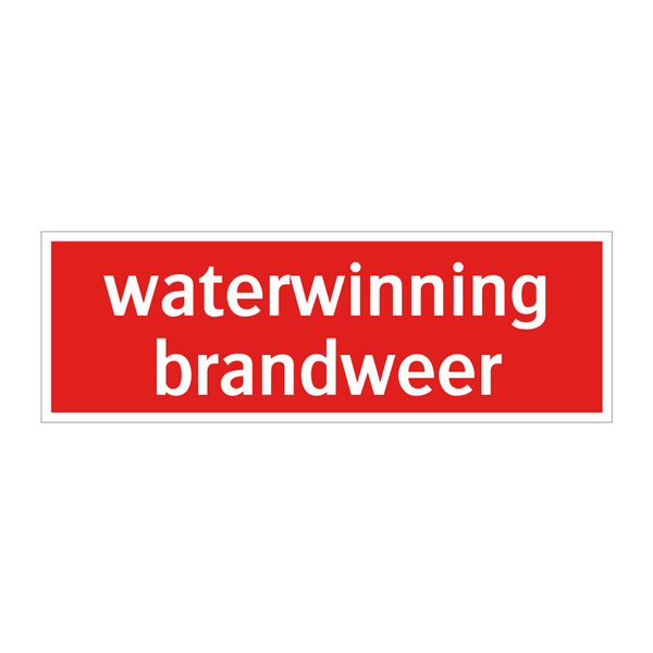 waterwinning brandweer