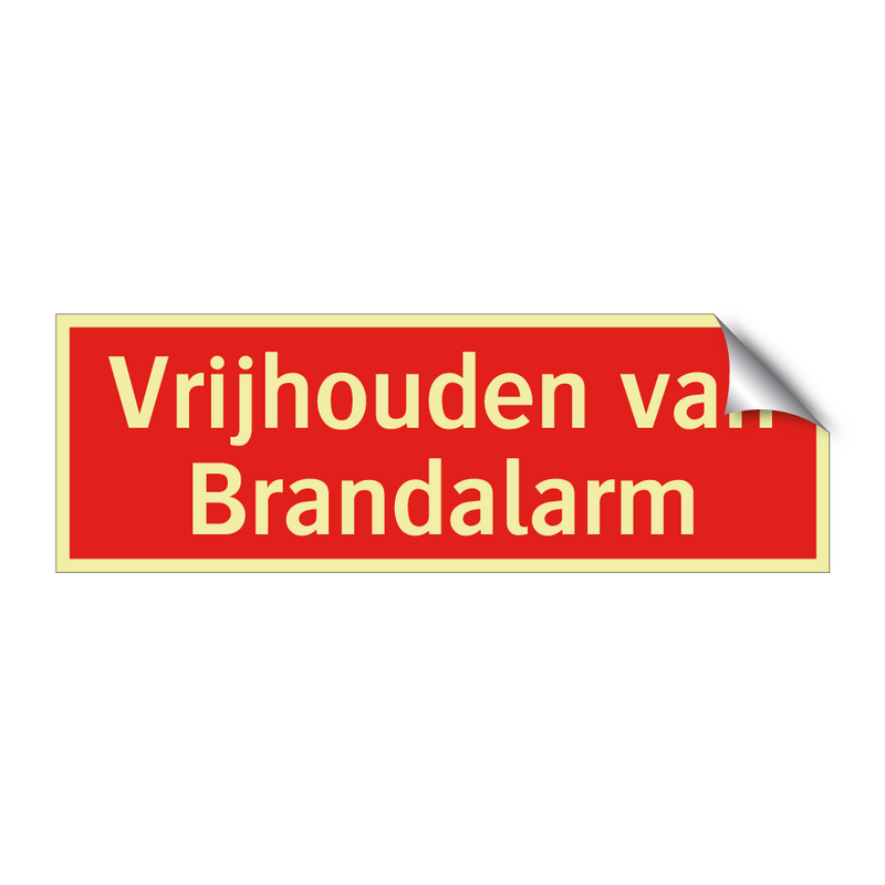 Vrijhouden van Brandalarm