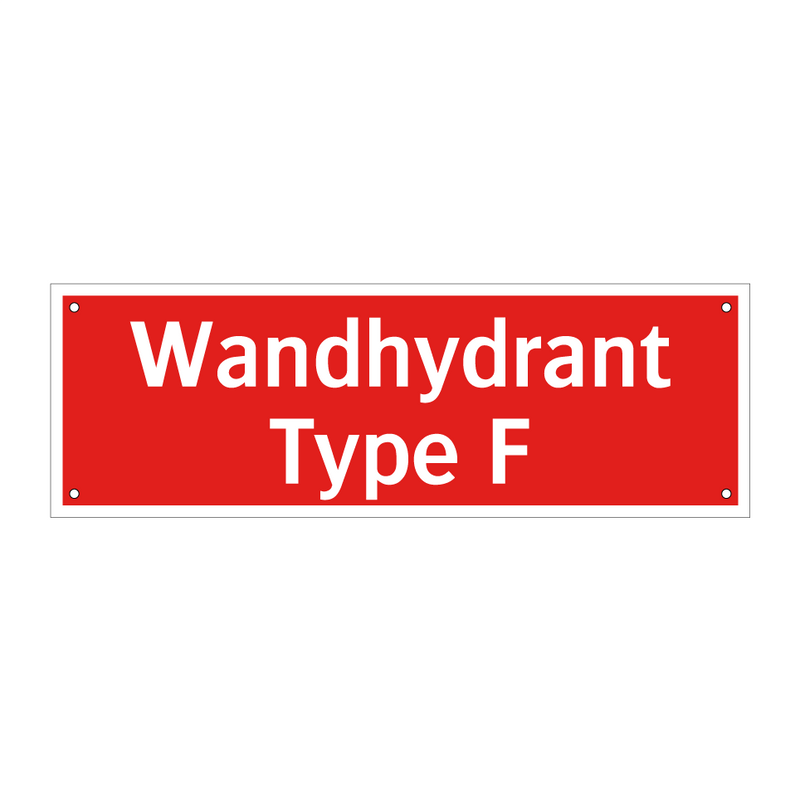 Wandhydrant Type F