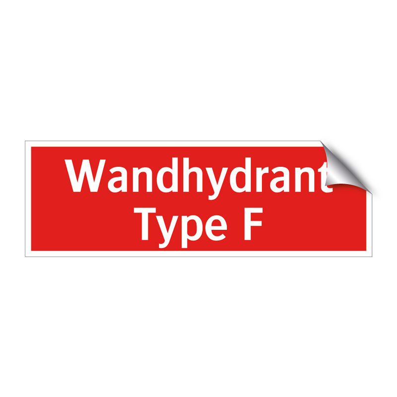 Wandhydrant Type F