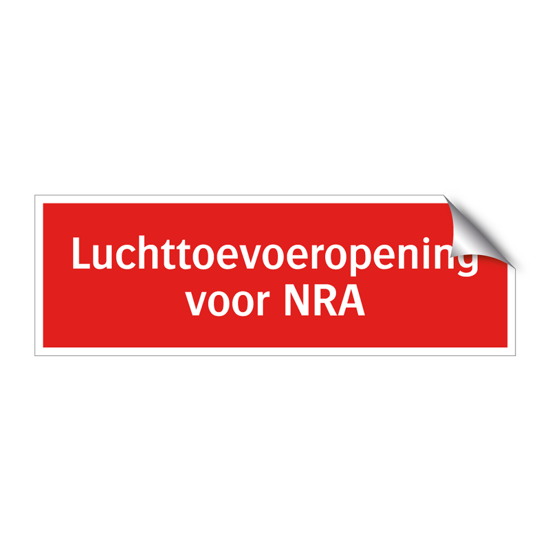 Luchttoevoeropening voor NRA