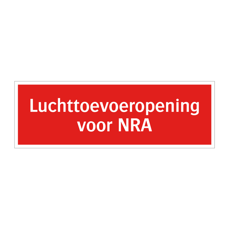 Luchttoevoeropening voor NRA