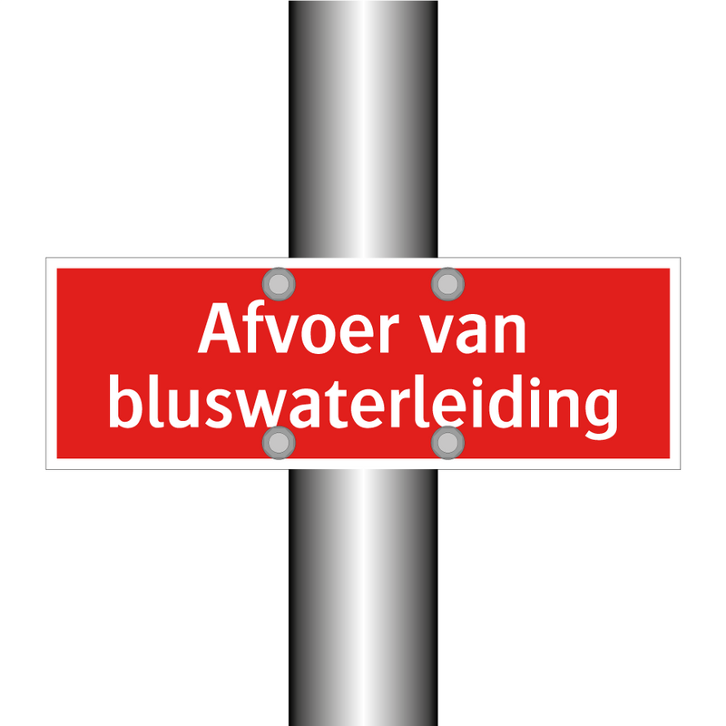 Afvoer van bluswaterleiding