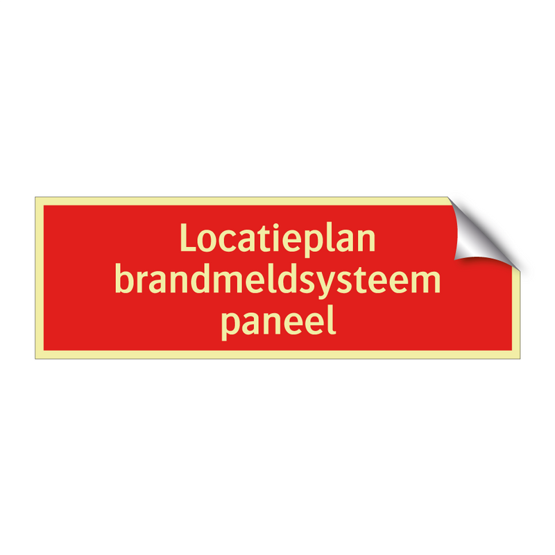 Locatieplan brandmeldsysteem paneel