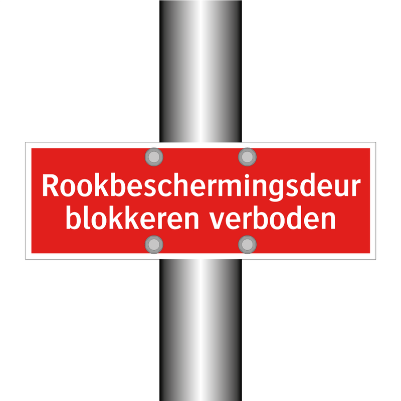 Rookbeschermingsdeur blokkeren verboden