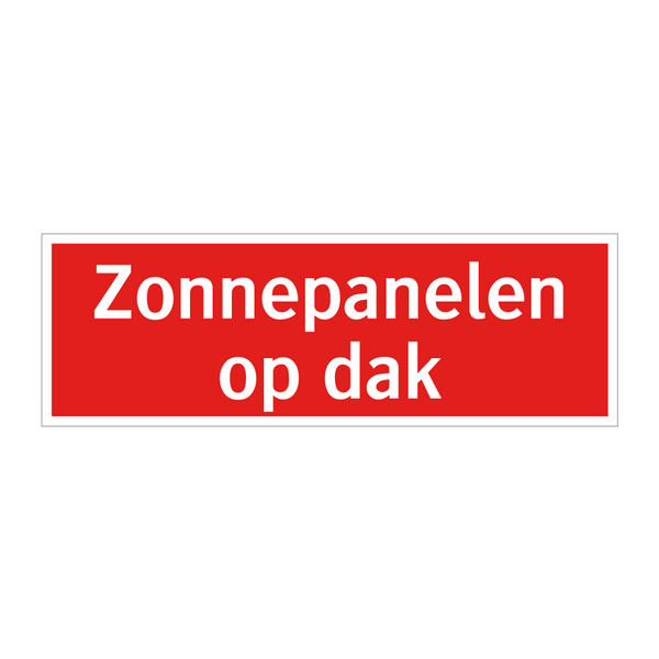 Zonnepanelen op dak