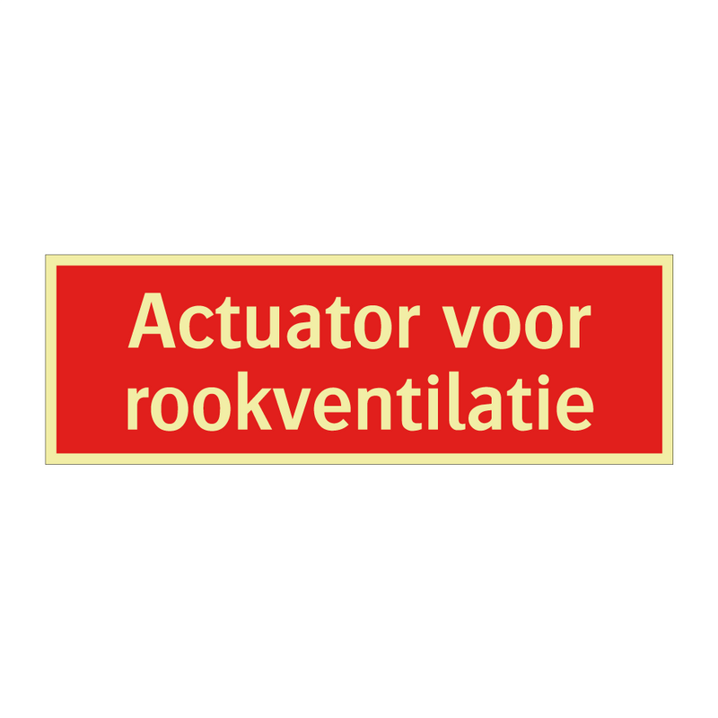 Actuator voor rookventilatie