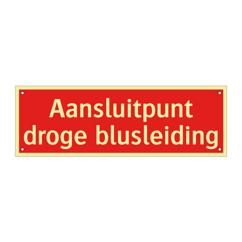 Aansluitpunt droge blusleiding