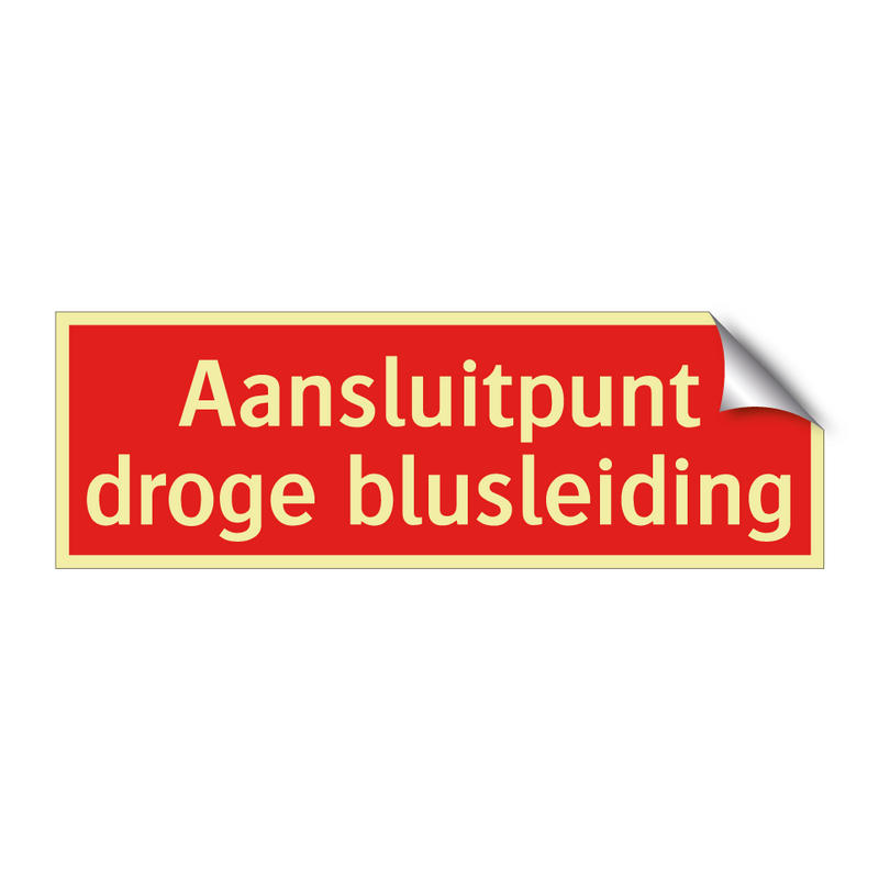 Aansluitpunt droge blusleiding