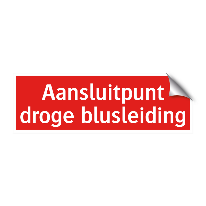 Aansluitpunt droge blusleiding