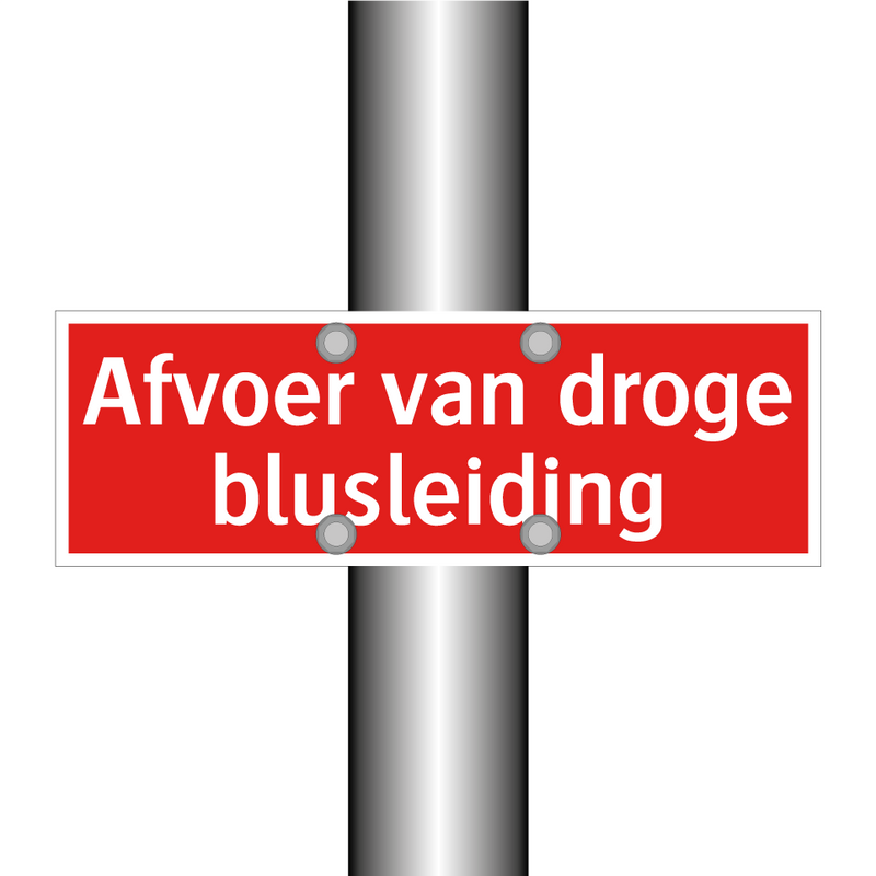 Afvoer van droge blusleiding