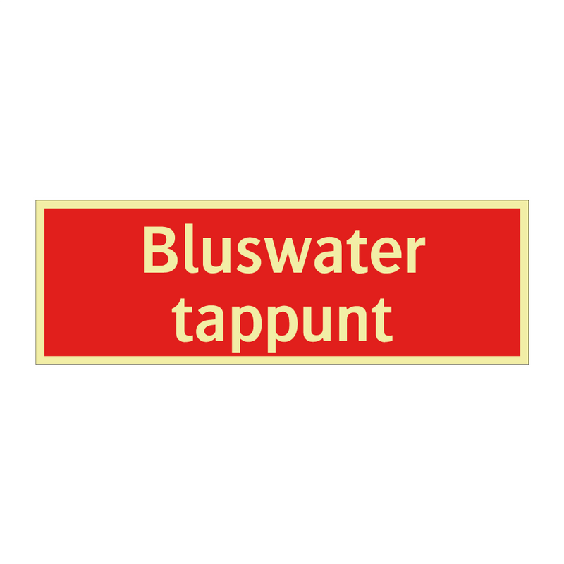 Bluswater tappunt