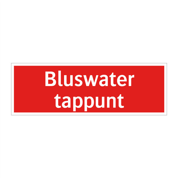 Bluswater tappunt