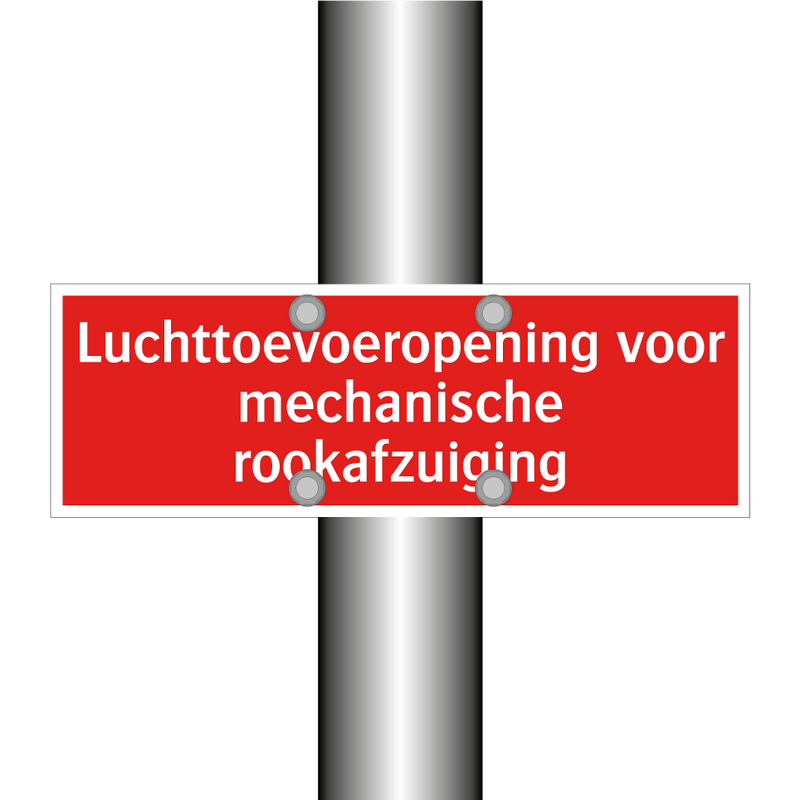 Luchttoevoeropening voor mechanische rookafzuiging