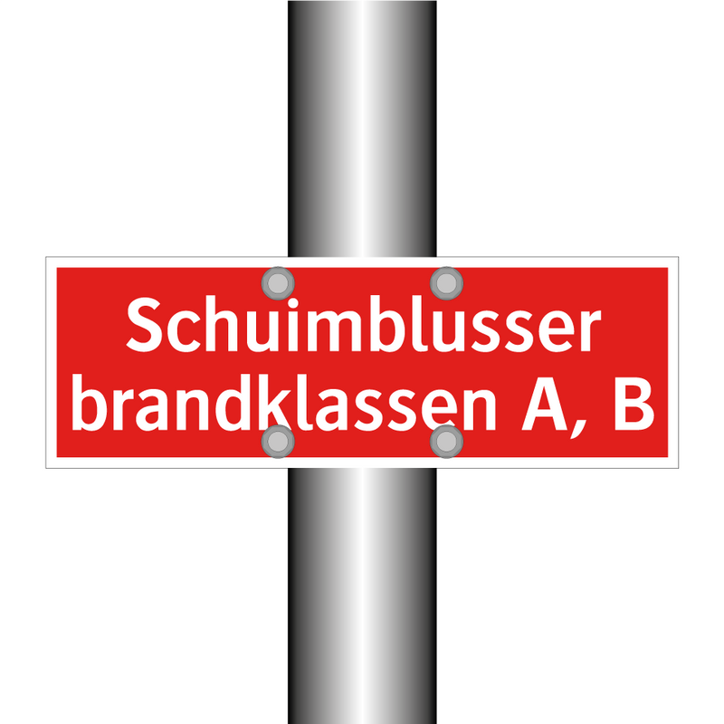 Schuimblusser brandklassen A, B