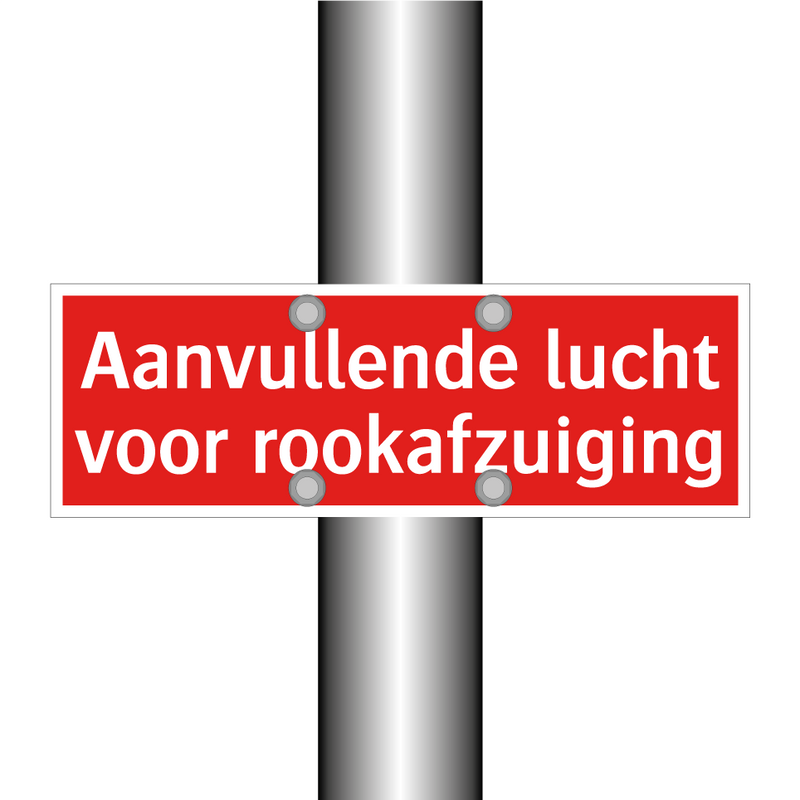 Aanvullende lucht voor rookafzuiging