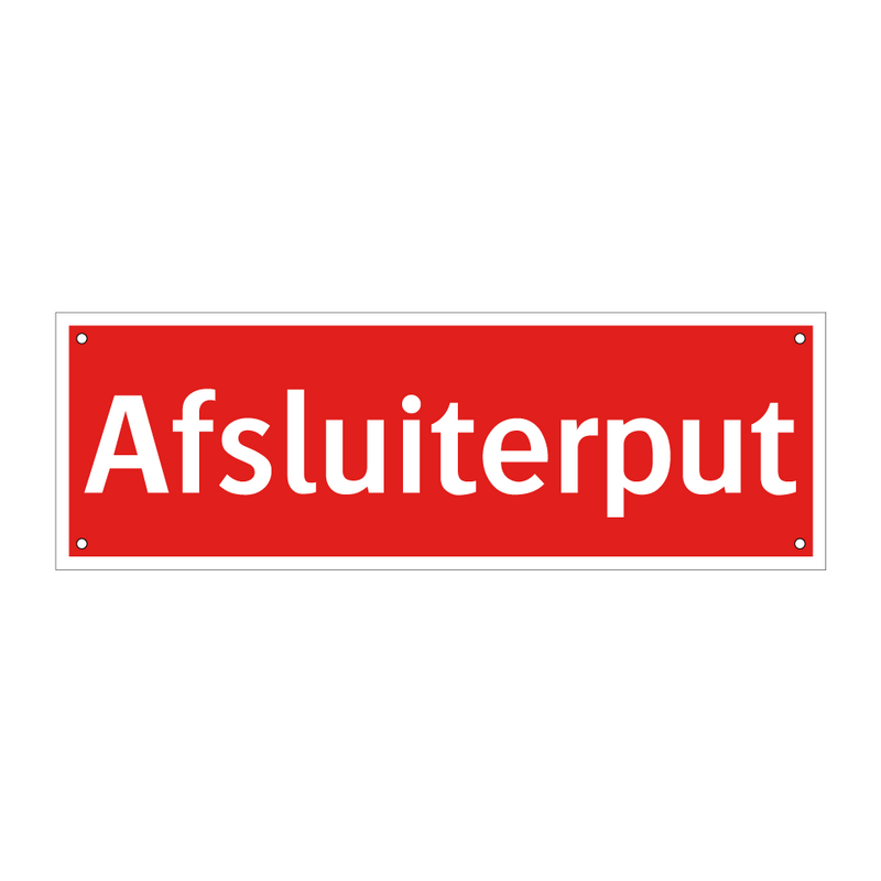 Afsluiterput