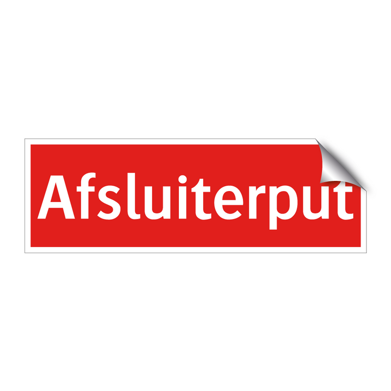 Afsluiterput