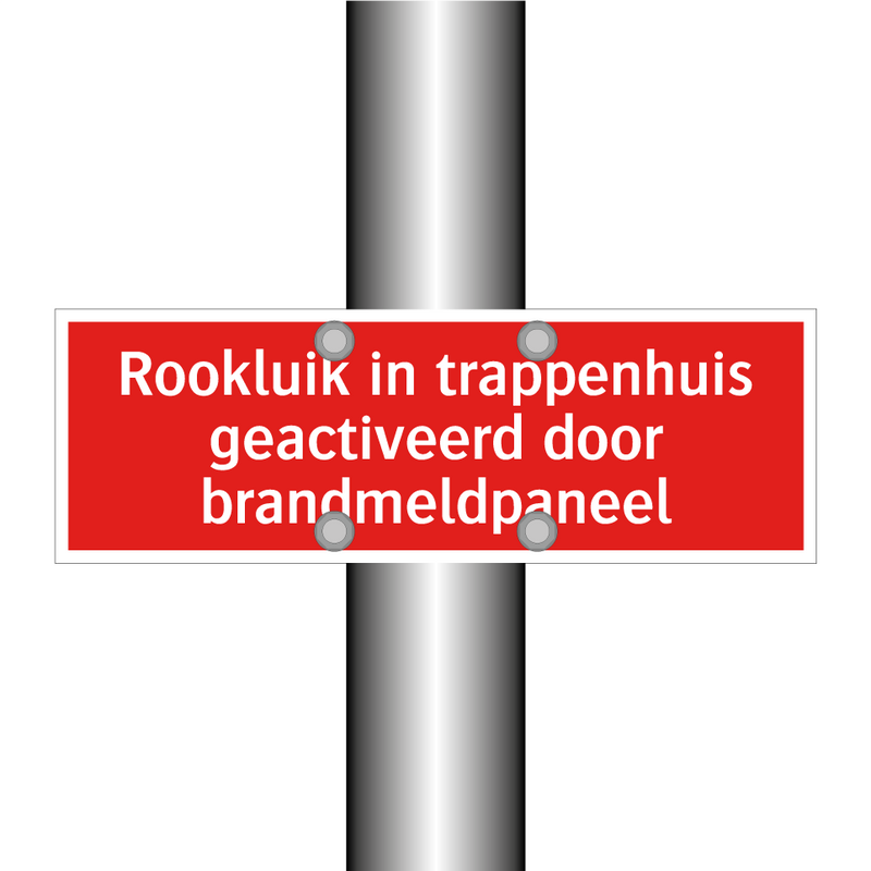 Rookluik in trappenhuis geactiveerd door brandmeldpaneel