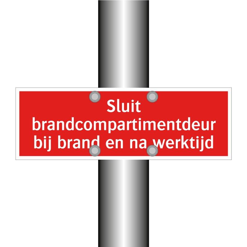 Sluit brandcompartimentdeur bij brand en na werktijd