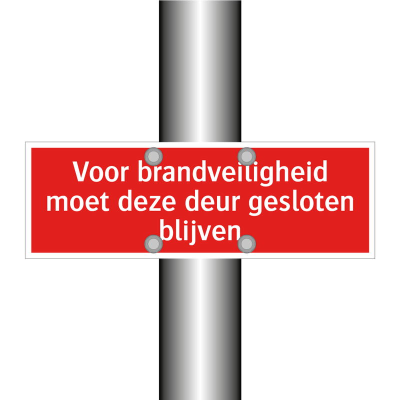 Voor brandveiligheid moet deze deur gesloten blijven