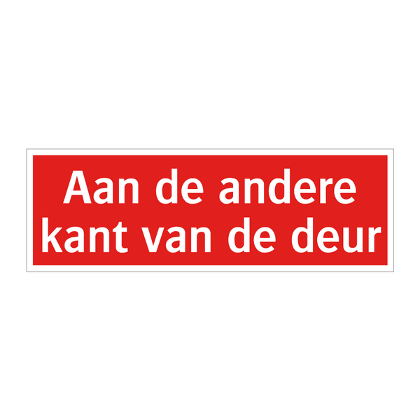 Aan de andere kant van de deur