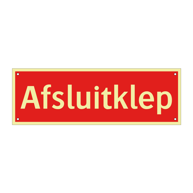 Afsluitklep