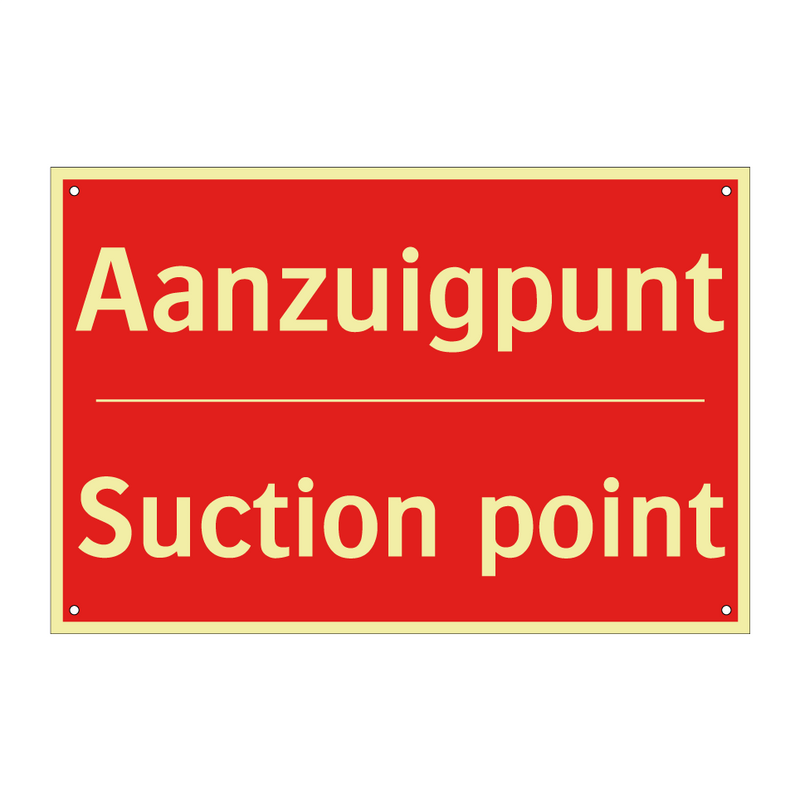 Aanzuigpunt - Suction point