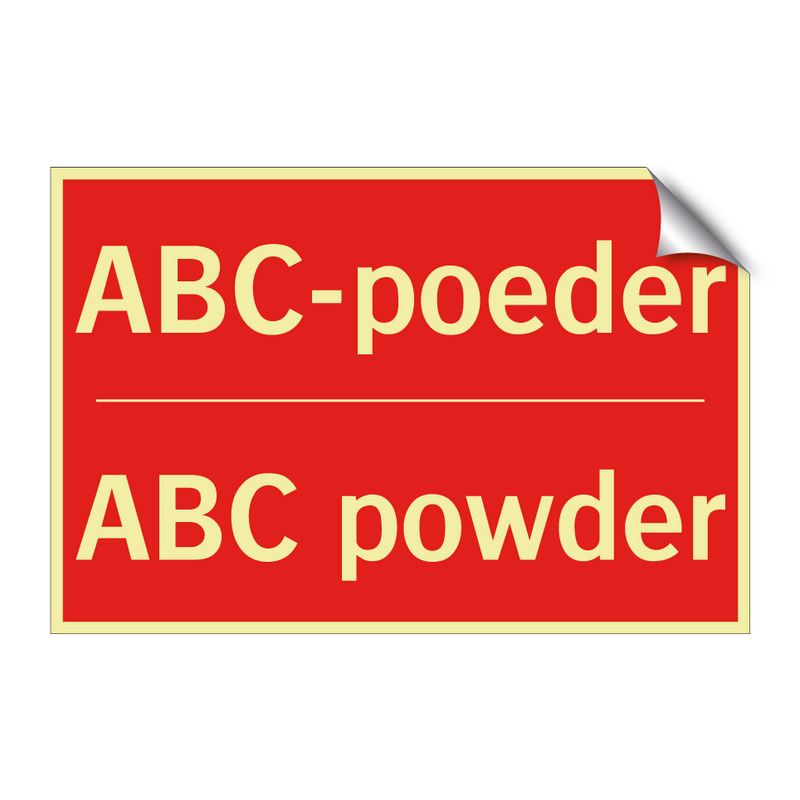 ABC-poeder - ABC powder