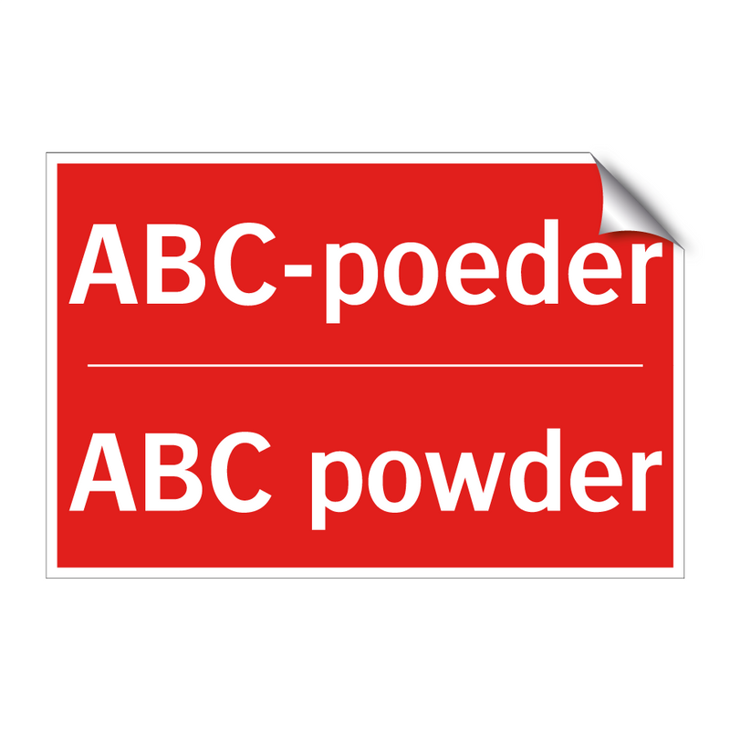 ABC-poeder - ABC powder