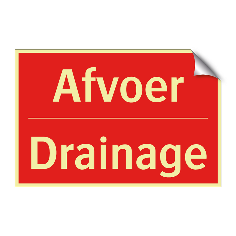 Afvoer - Drainage