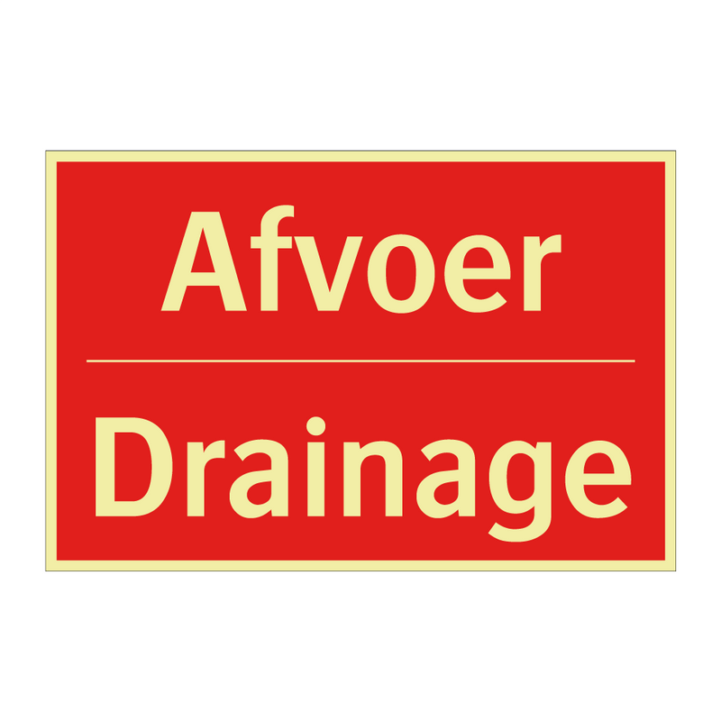 Afvoer - Drainage