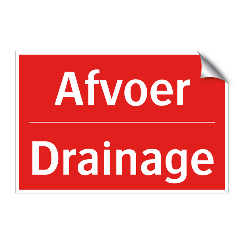 Afvoer - Drainage