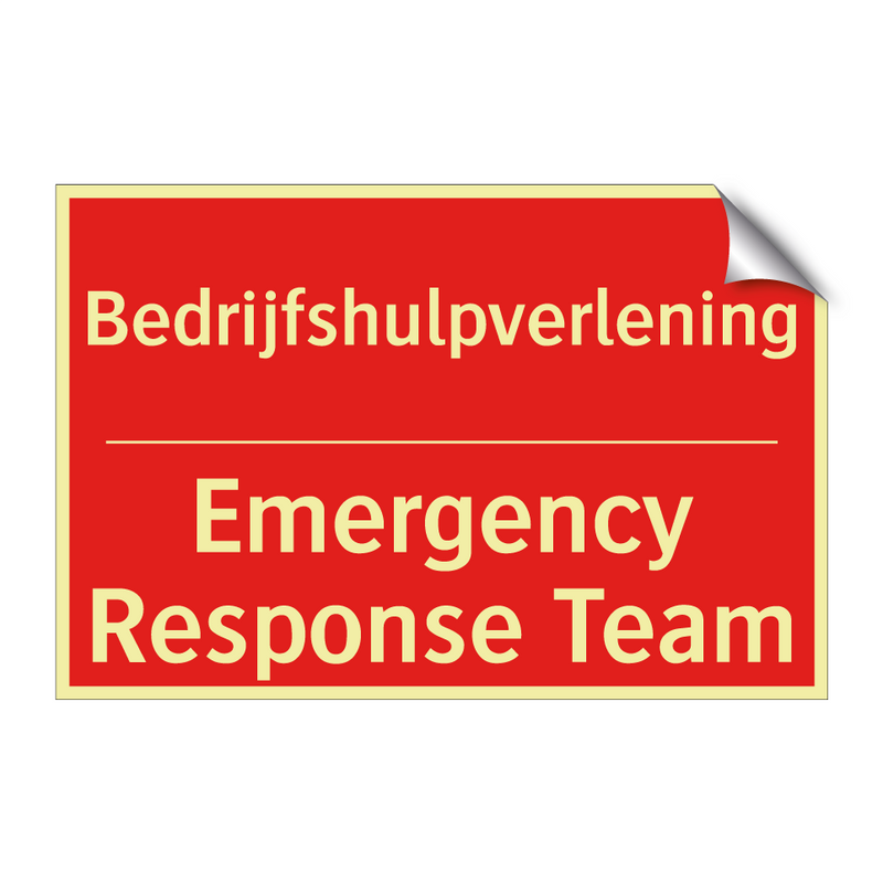 Bedrijfshulpverlening - Emergency Response Team