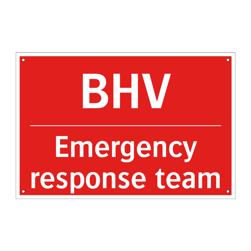 BHV - Emergency response team