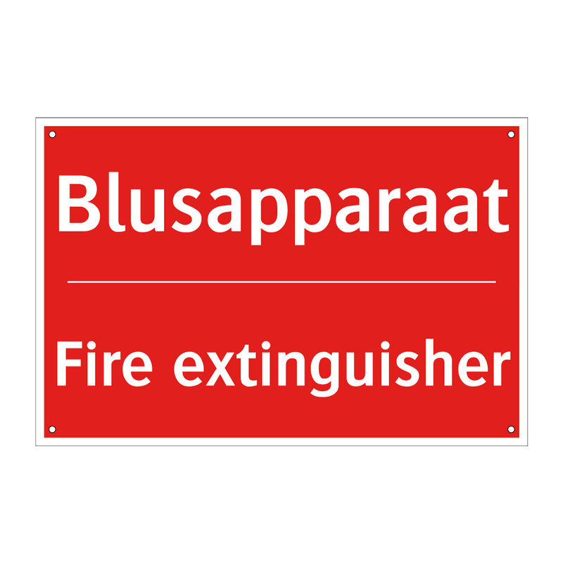 Blusapparaat - Fire extinguisher