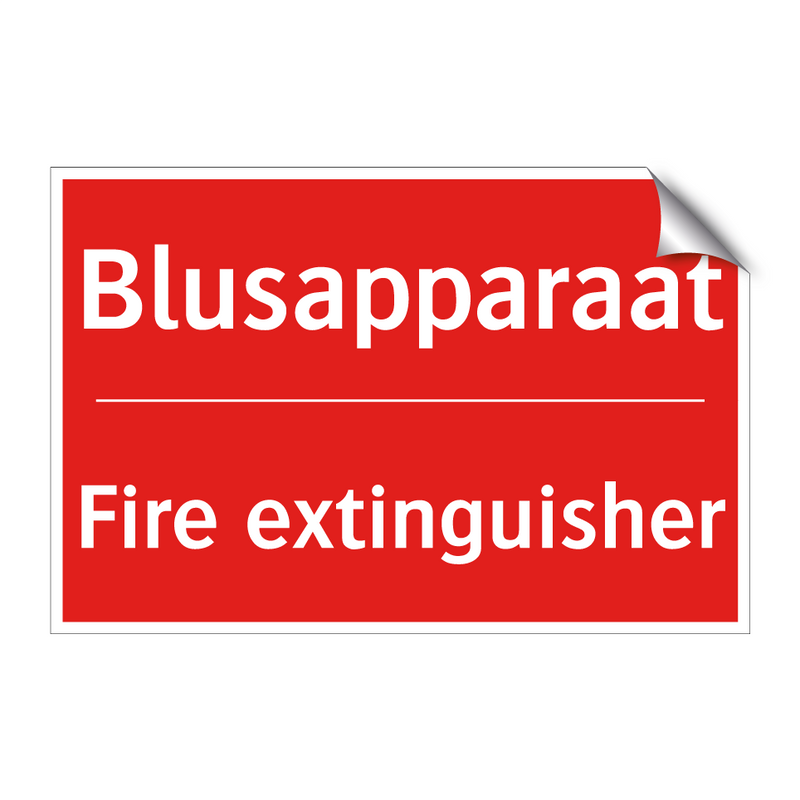 Blusapparaat - Fire extinguisher