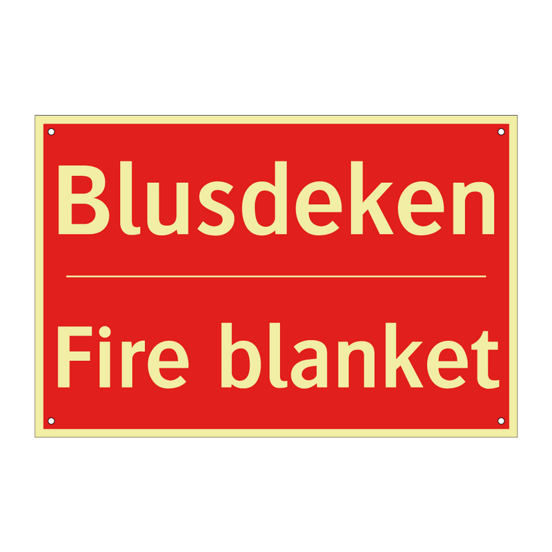 Blusdeken - Fire blanket