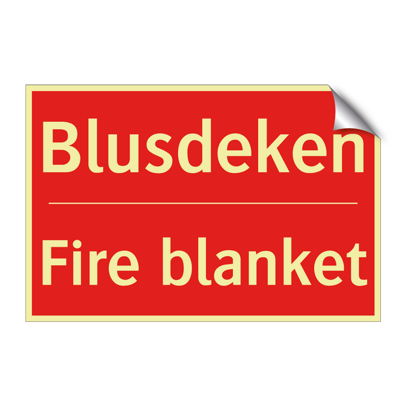 Blusdeken - Fire blanket